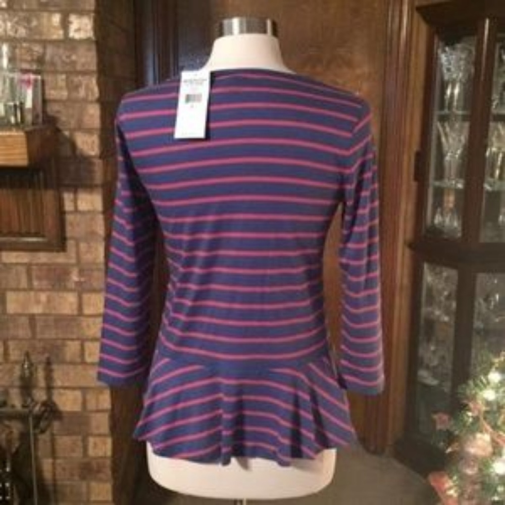 American Living Horizontal Striped Top - Picture 4 of 6